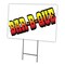 Signmission Bar-b-que Yard Sign & Stake outdoor plastic coroplast window, C-1216 Bar-B-Que C-1216 Bar-B-Que - alternate 1